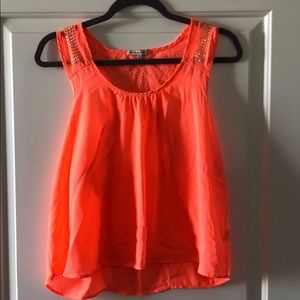 Coral Cropped Tank